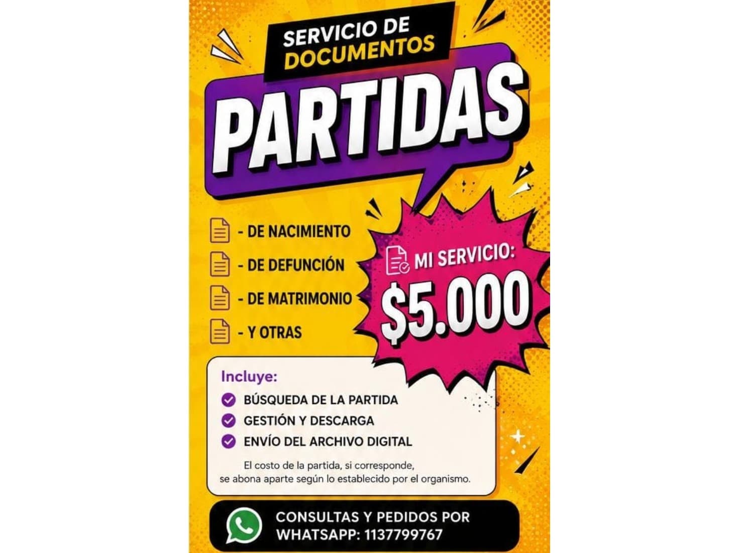Trámites de Partidas Online - Búsqueda y Gestión Rápida - CABA y GBA