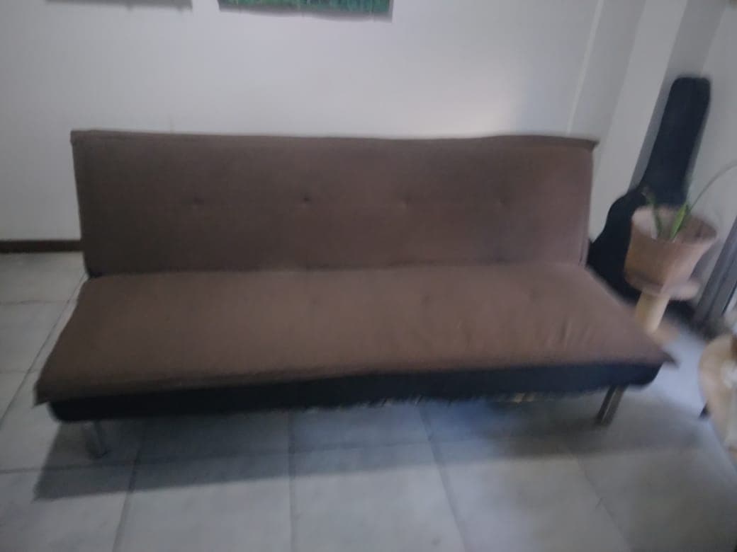 sillon marron ( se hace cama)
