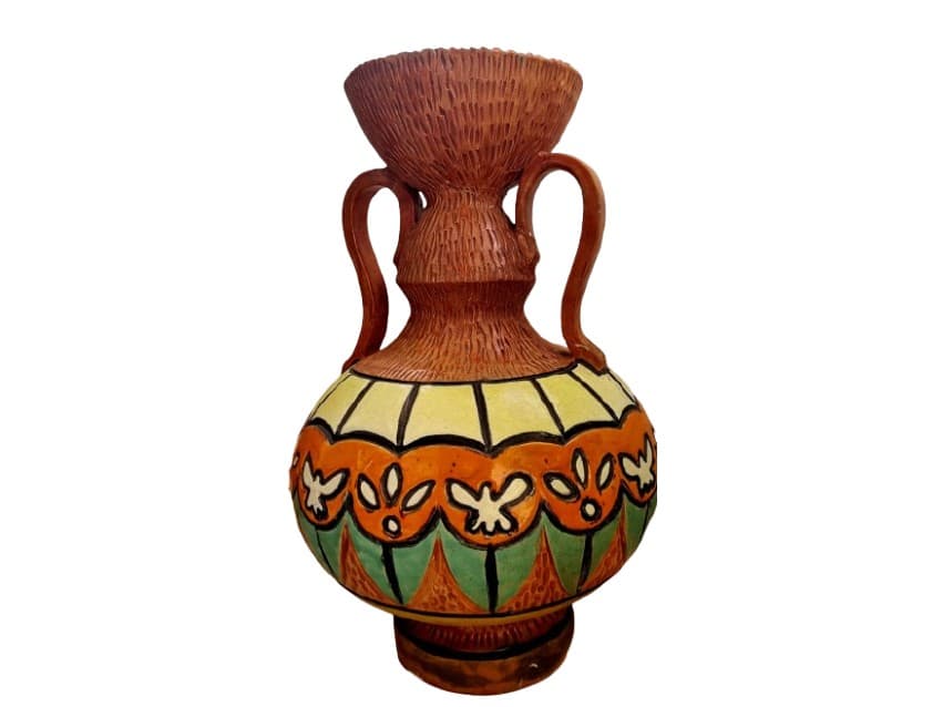 Jarrón Florero Cerámica Antiguo 1970.