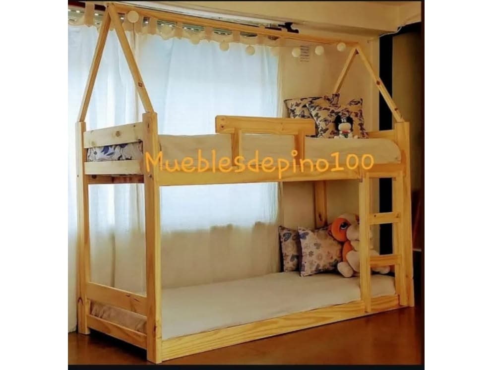 Cama doble casita