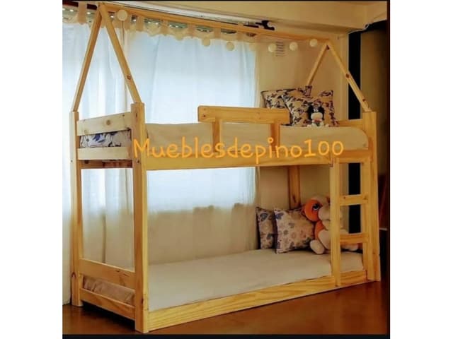 Cama doble casita