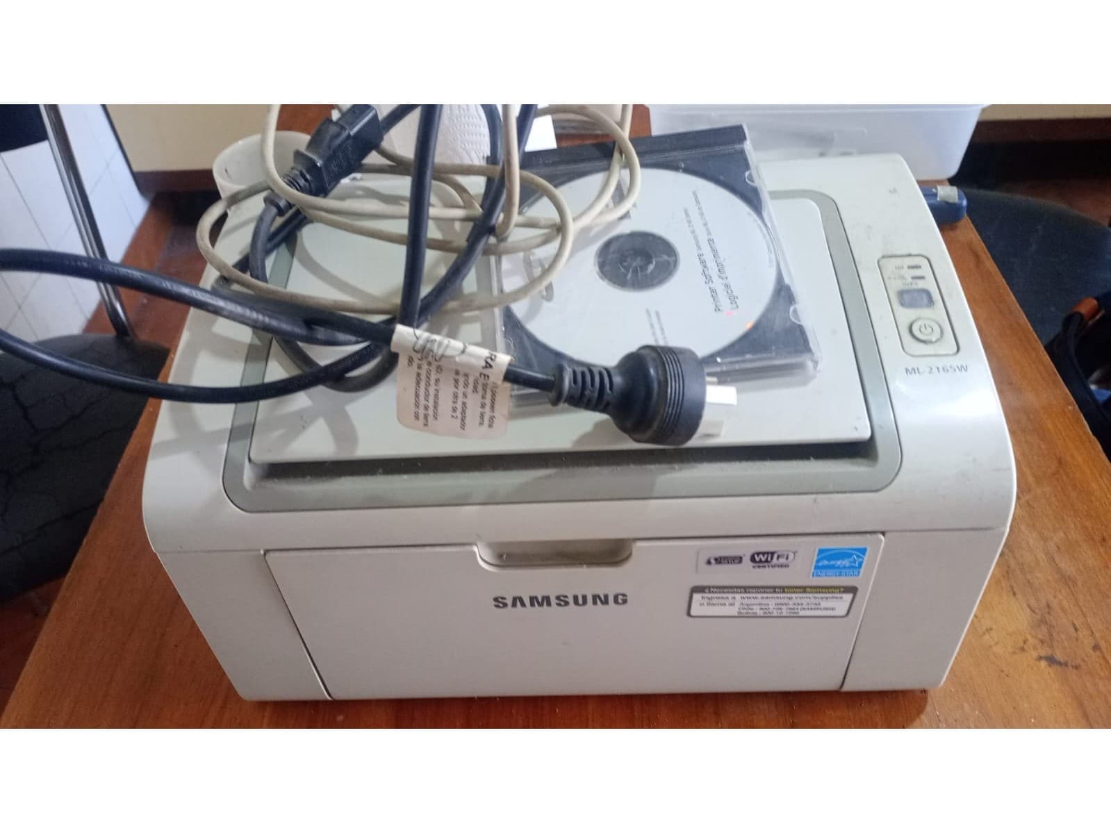 Impresora Samsung ML2165W usada sin toner