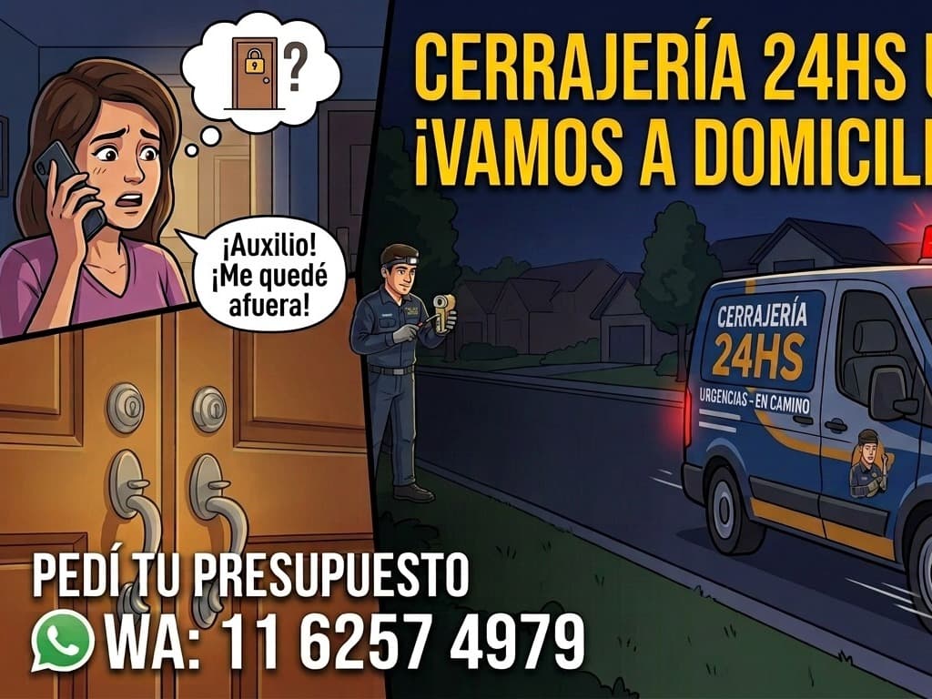 Cerrajería de Urgencias // Hurlingham // Cerrajeros a Domicilio // 116257-4979
