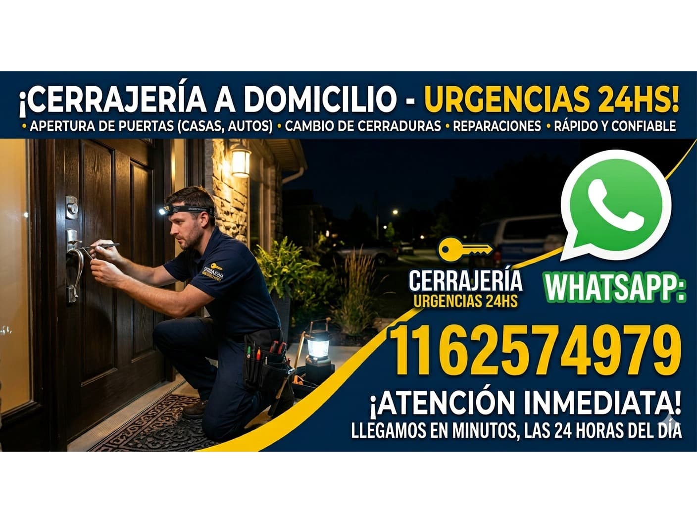 Cerrajería de Urgencias // Villa Soldati // Cerrajeros a Domicilio // 116257-4979
