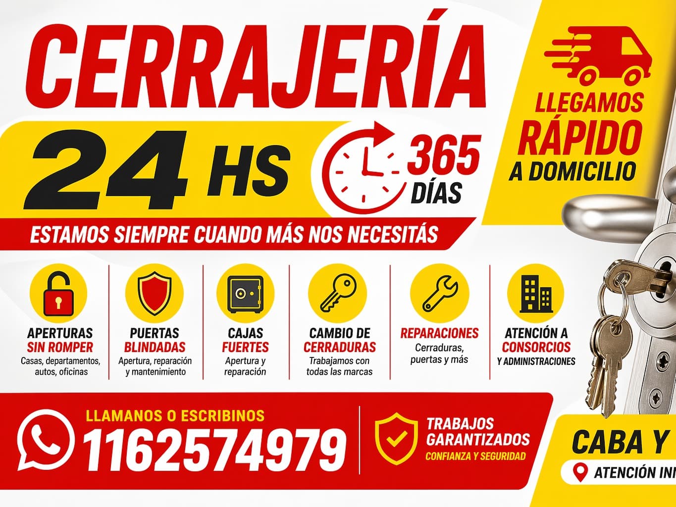 Cerrajería de Urgencias / Cerrajeros a Domicilio
