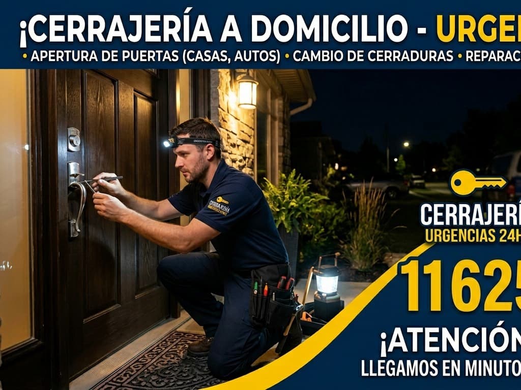Cerrajería de Urgencias // Castelar // Cerrajeros a Domicilio // 116257-4979