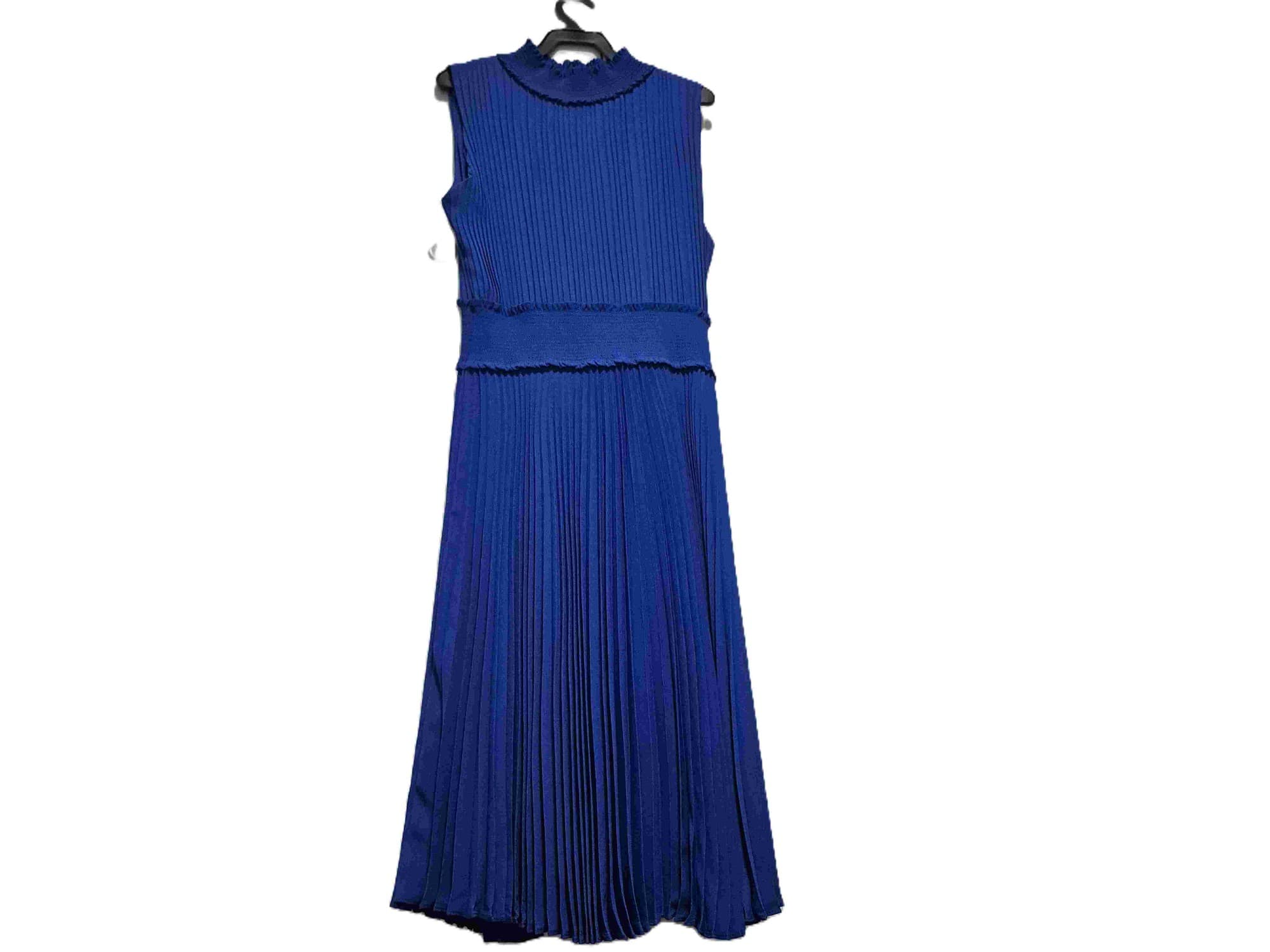 VESTIDO DE SEDA DE FIESTA PLISADO T.46. CLARA BABOUR.