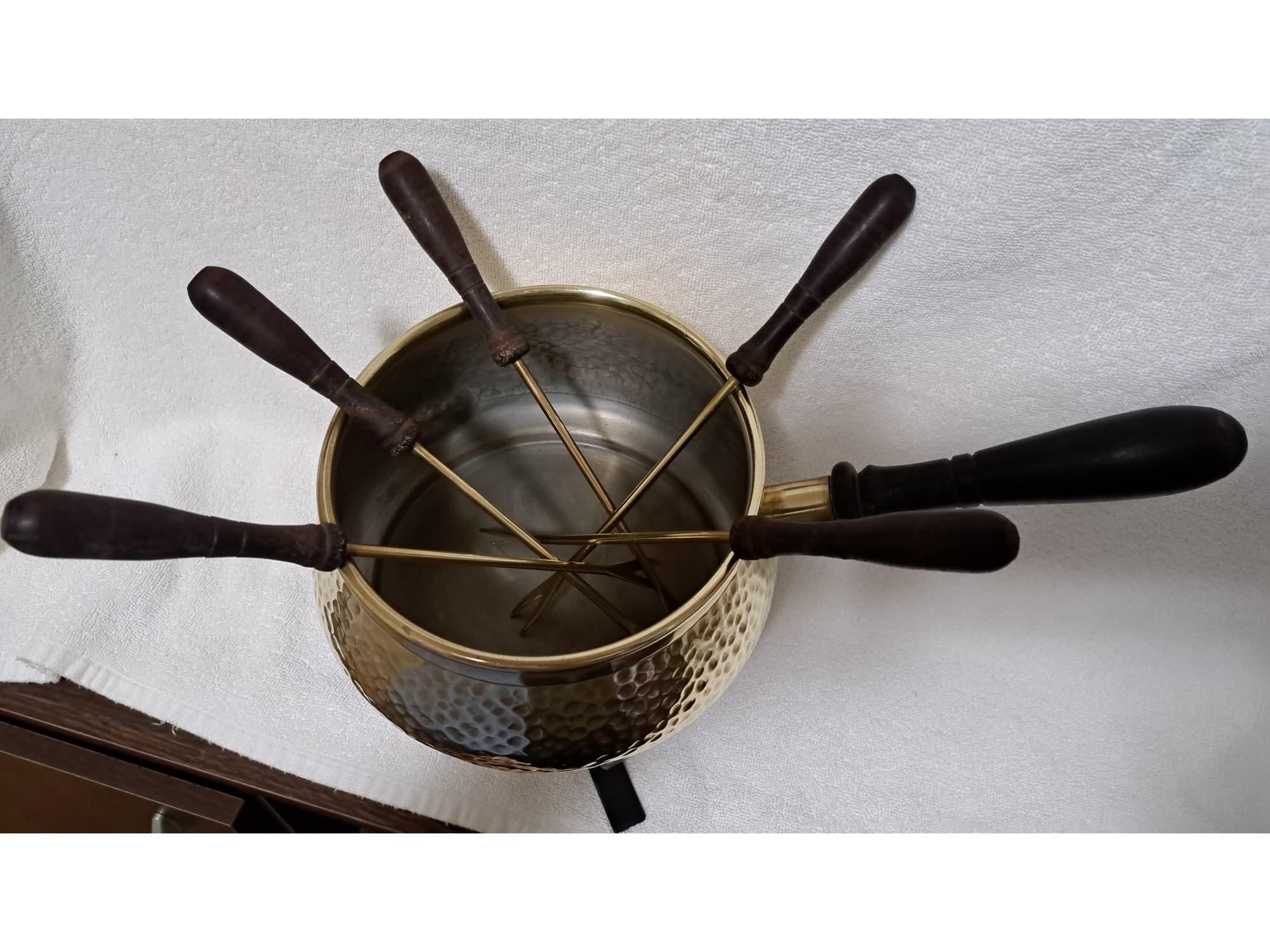 Fondue Olla Cacerola de Bronce Coquelon
