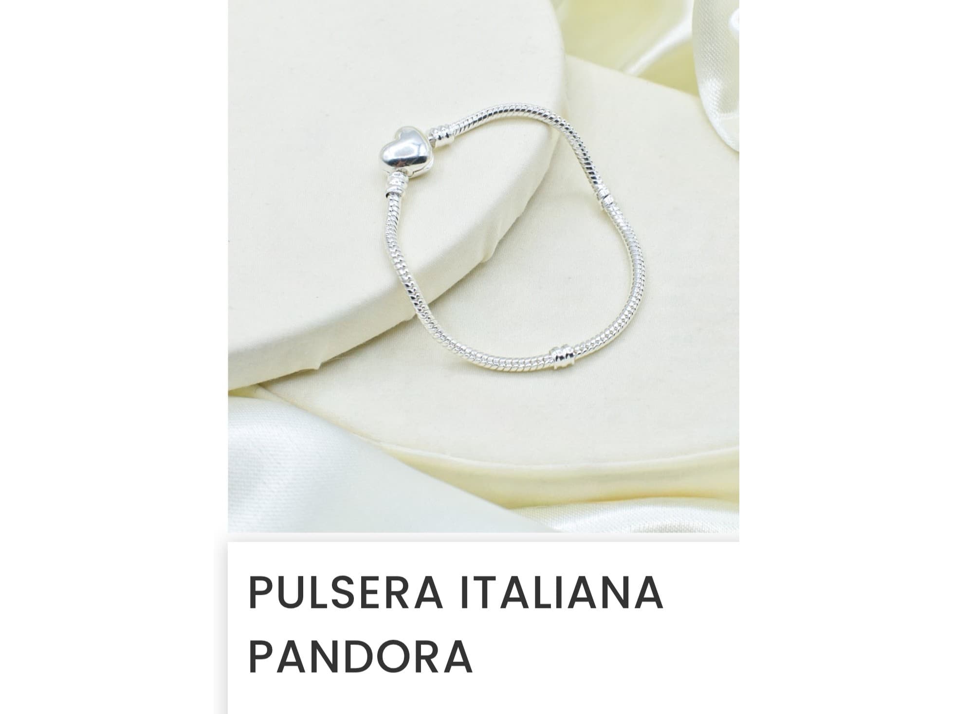 Pulsera de plata italiana pandora