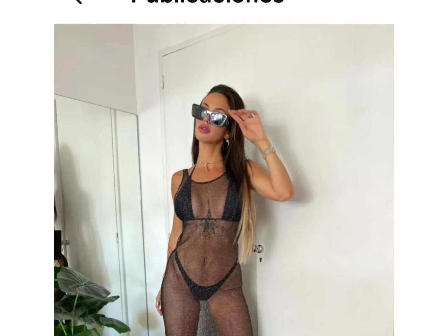 Vestido tull transparente