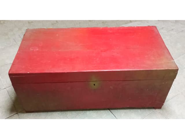 Baúl Retro Vintage Madera Sin Llave 108x53x43 Cm.