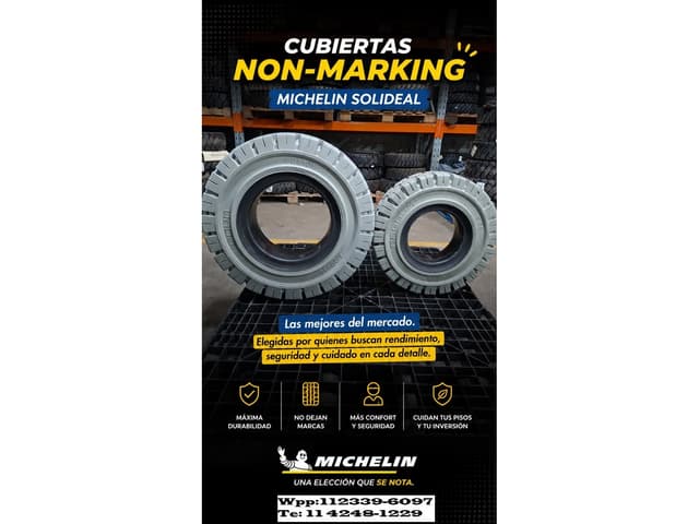 CUBIERTAS Non marking Solideal Rodamarsa tires