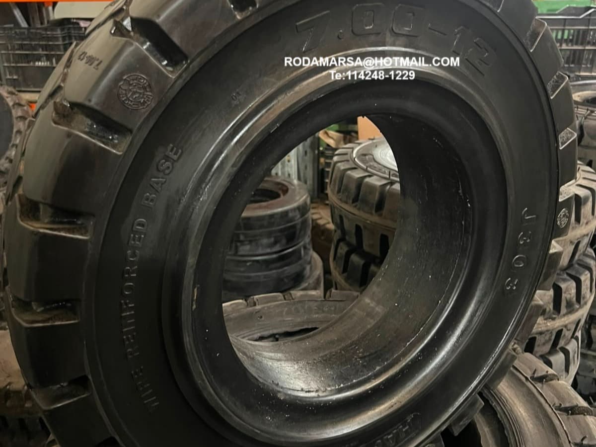CUBIERTA maciza 7-00-12 importada Rodamarsa tires