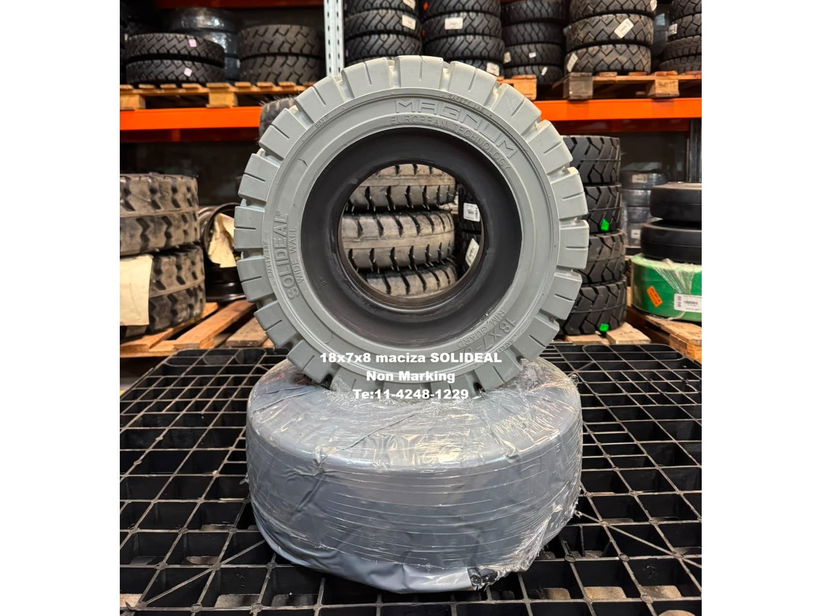 18X7X8 MACIZA NON MARKING SOLIDEAL IMPORTADA Rodamarsa tires