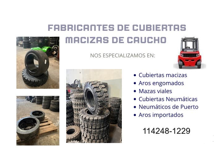 CUBIERTA maciza 250X15 Rodamarsa tires