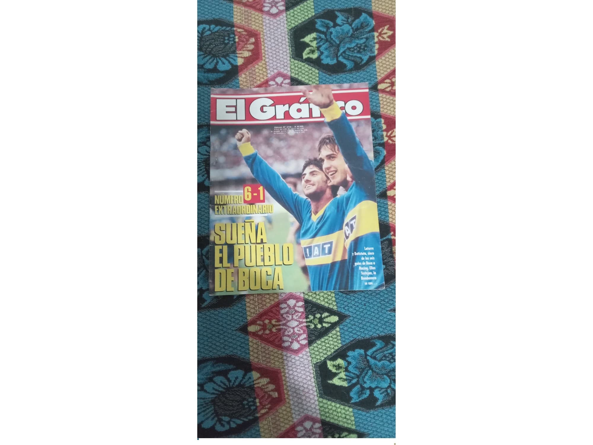Vendo lote de 10 revistas de El Gráfico décadas del 80 y 90 de Boca Juniors