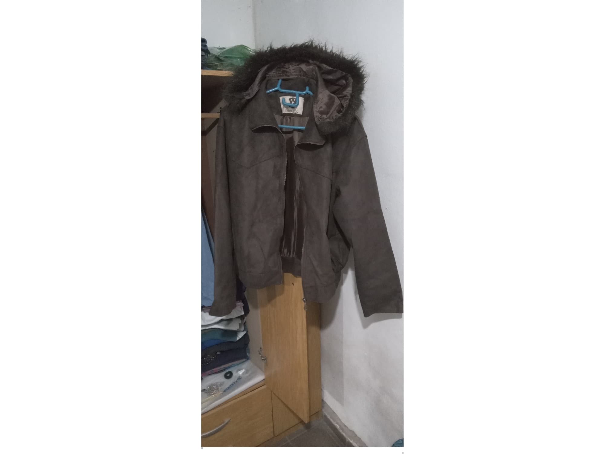 Campera de Mujer de Cuero Auténtico de Antílope color marrón Nueva