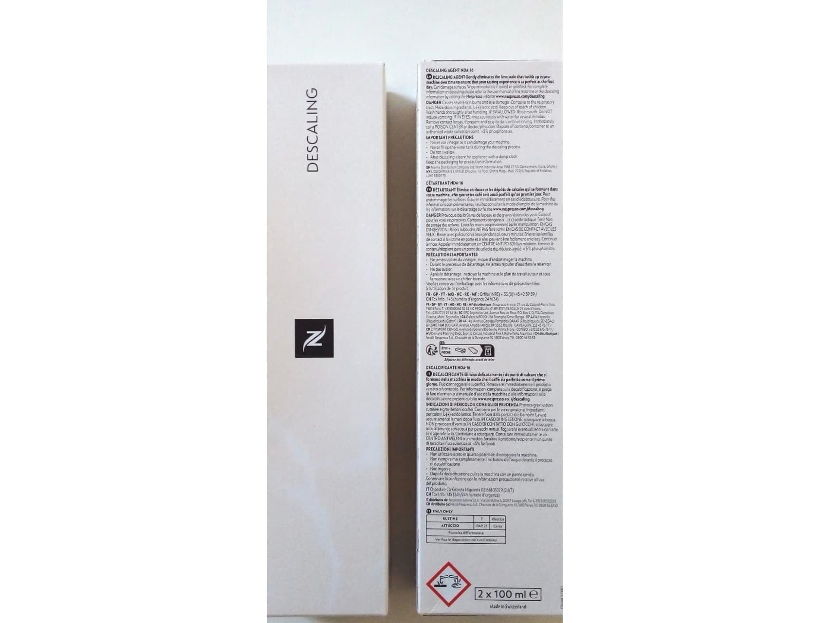Descalcificador Nespresso