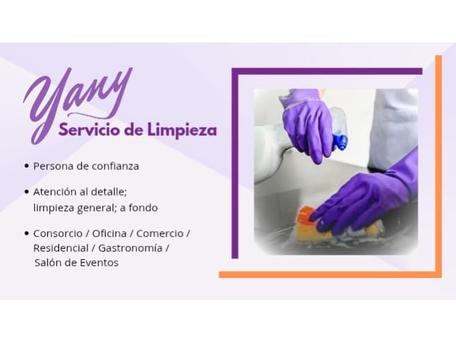 Servicio de Limpieza Profesional de Confianza, por horas