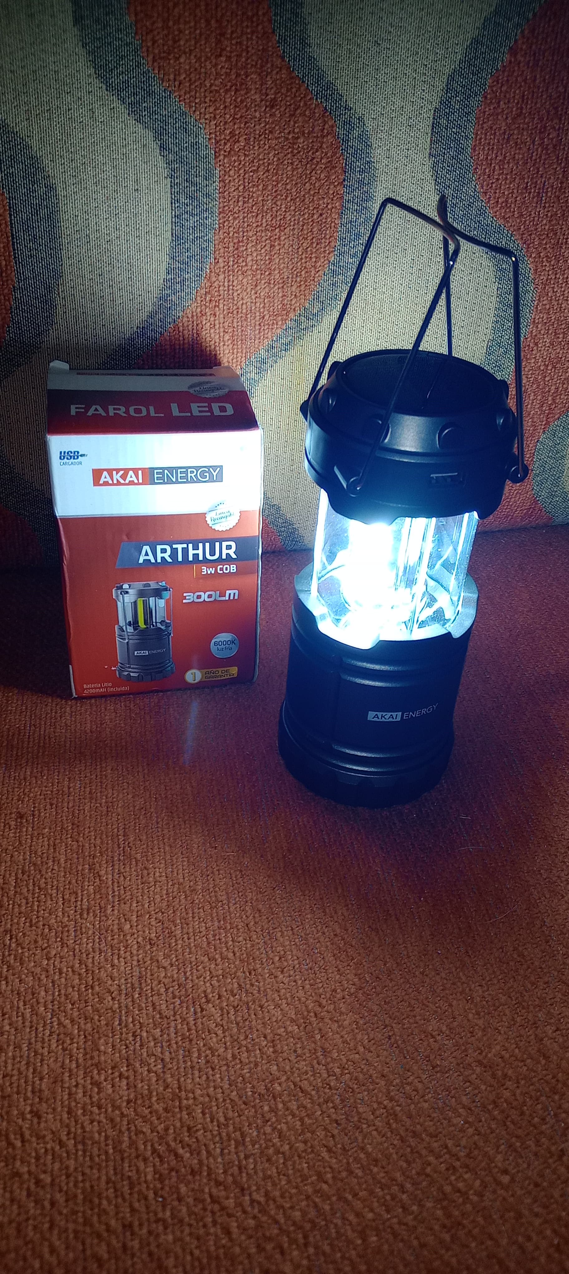 Farola led 3 métodos de carga