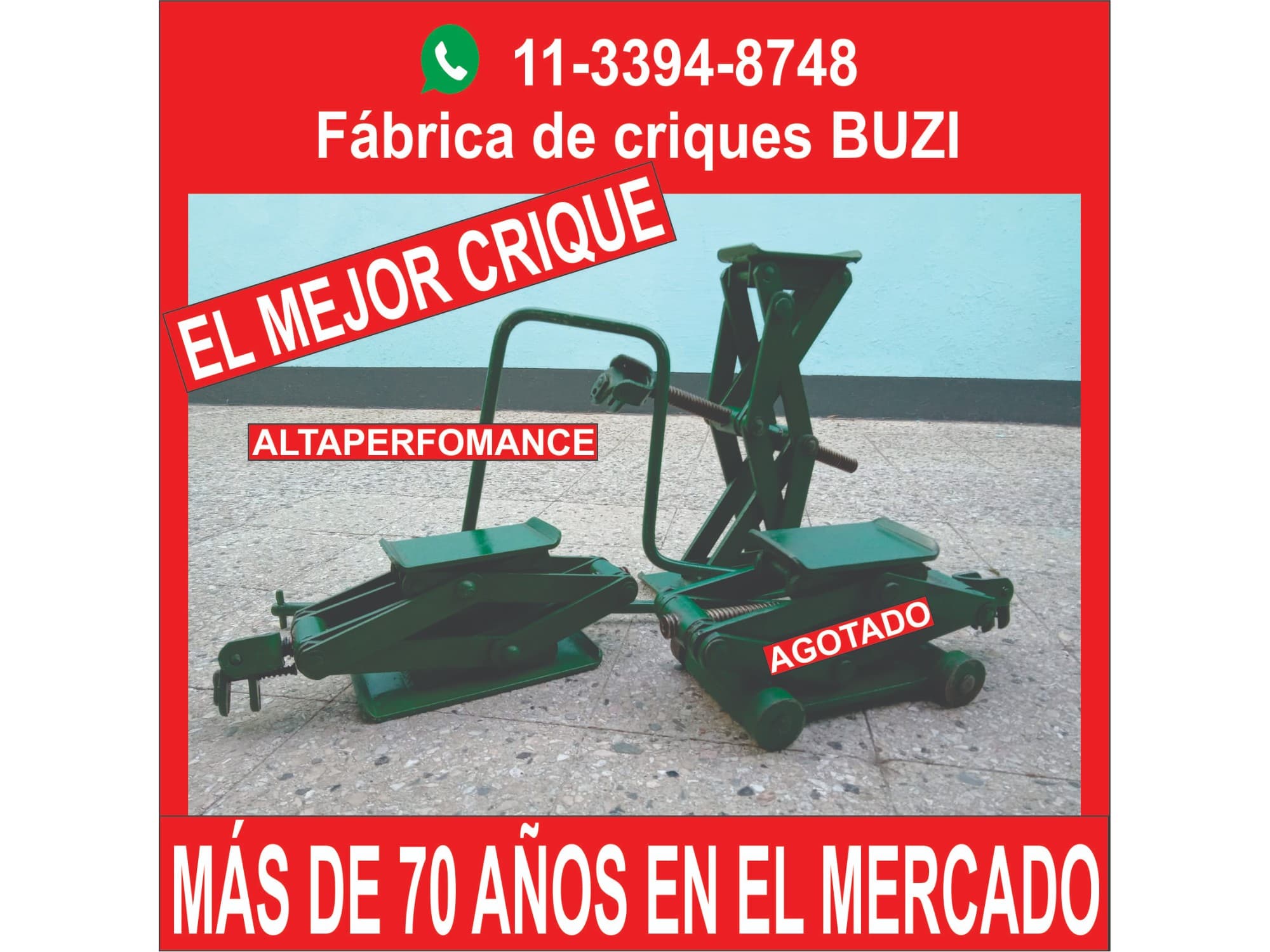 Criques mecánicos tipo tijera profesionales