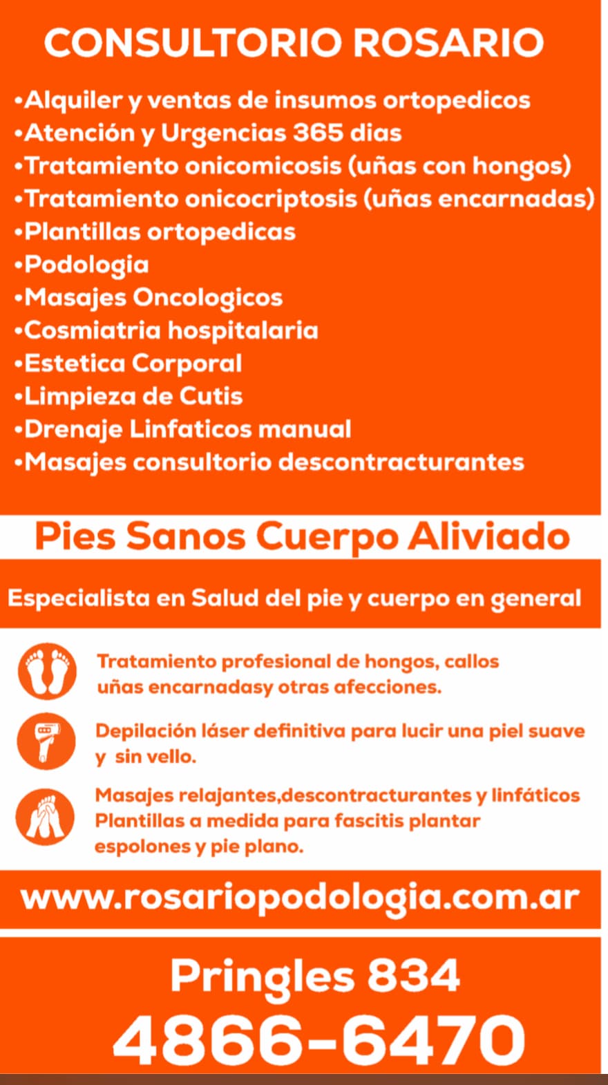 ALMAGRO ORTOPEDIA PODOLOGIA MASAJES DESCONTRACTURANTES DEPILACION DEFINITIVA