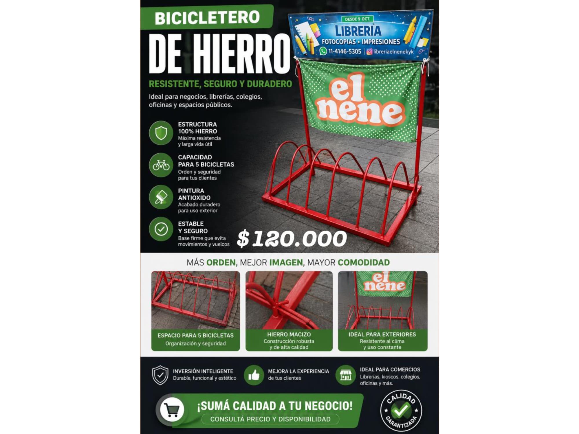 BICICLETERO DE HIERRO