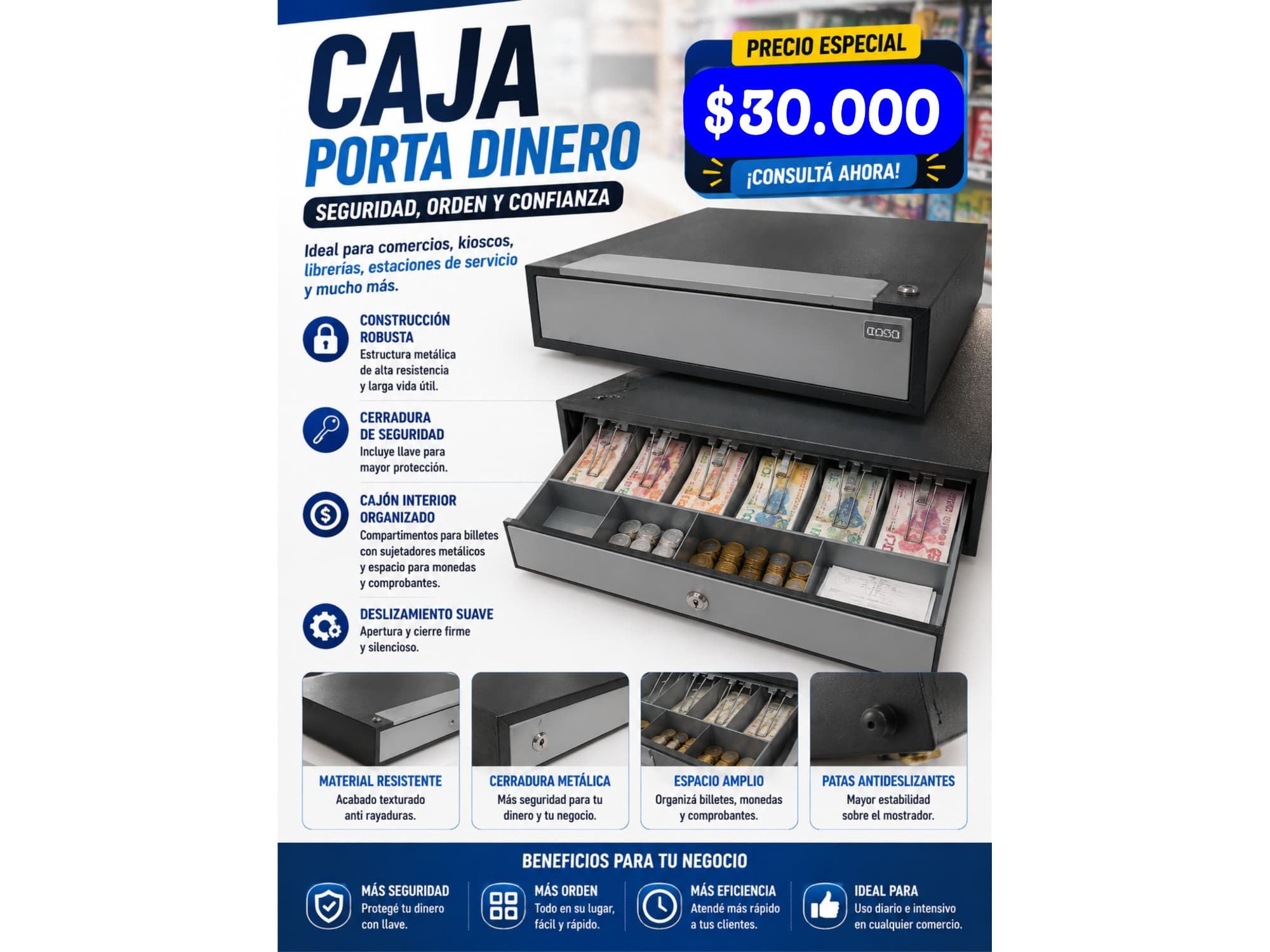 CAJA PORTA DINERO