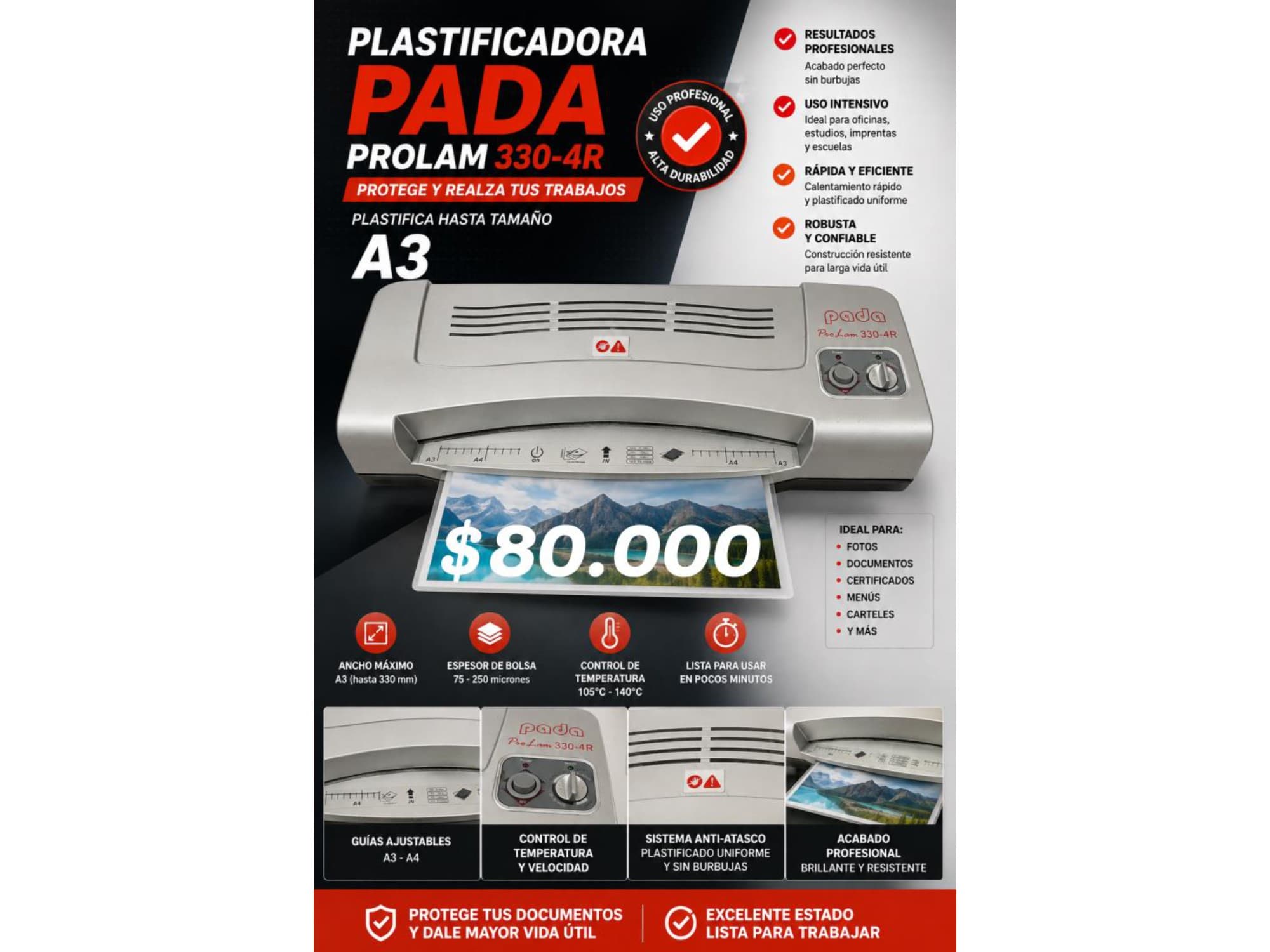 PLASTIFICADORA / LAMINIADORA