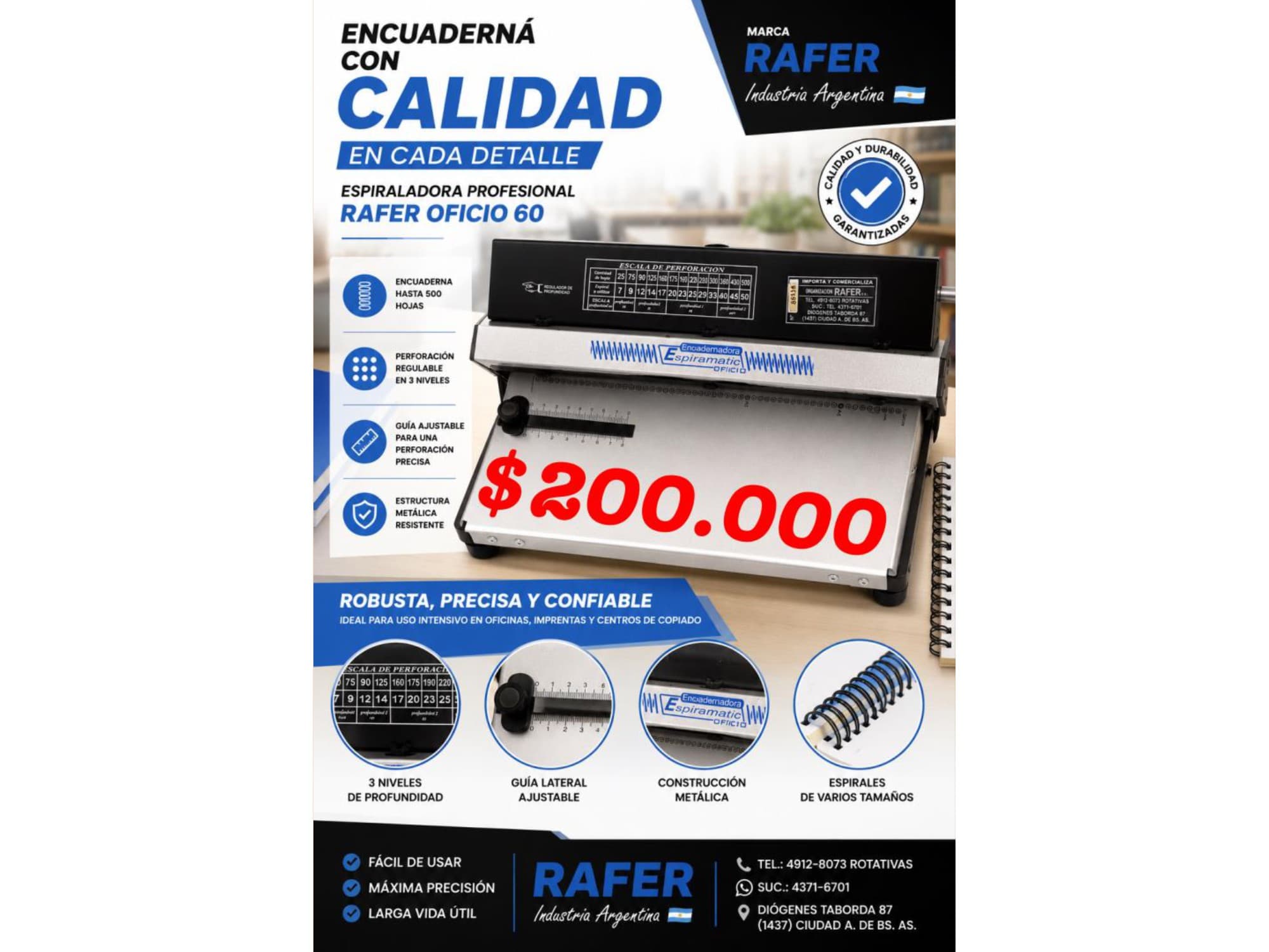 ANILLADORA / ENCUARDERNADORA