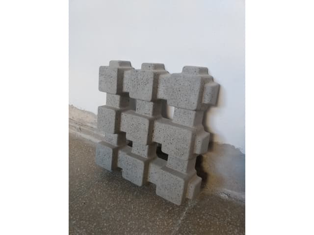 Loseta Cribada Hormigon 40x40cm