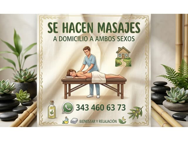Masajes ambos sexos
