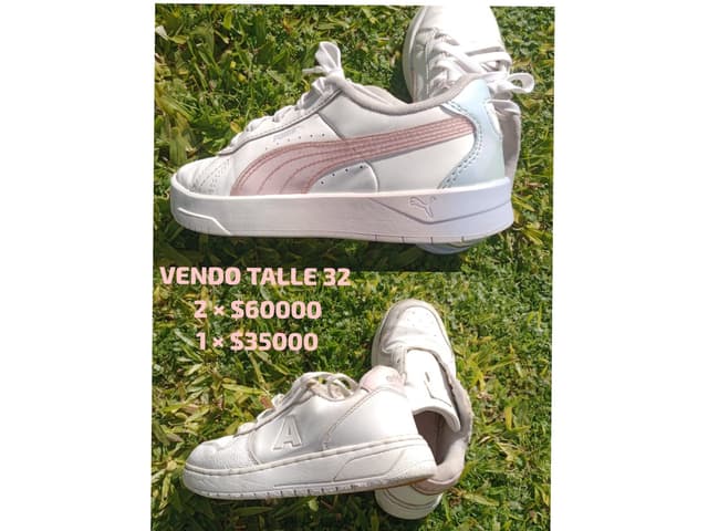 Zapatillas talle 32 usadas los dos pares!