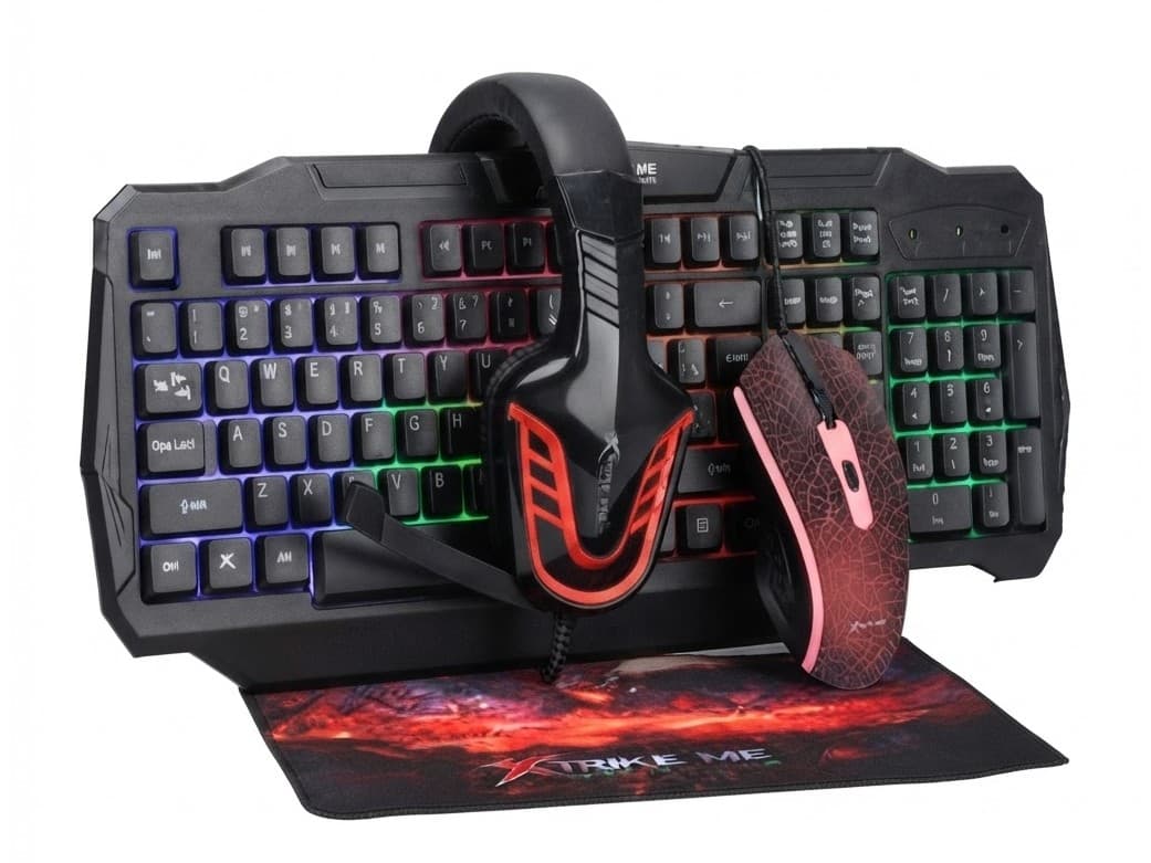 TECLADO GAMERS COMBO X 4 X TRIKE ME Modelo CM 404