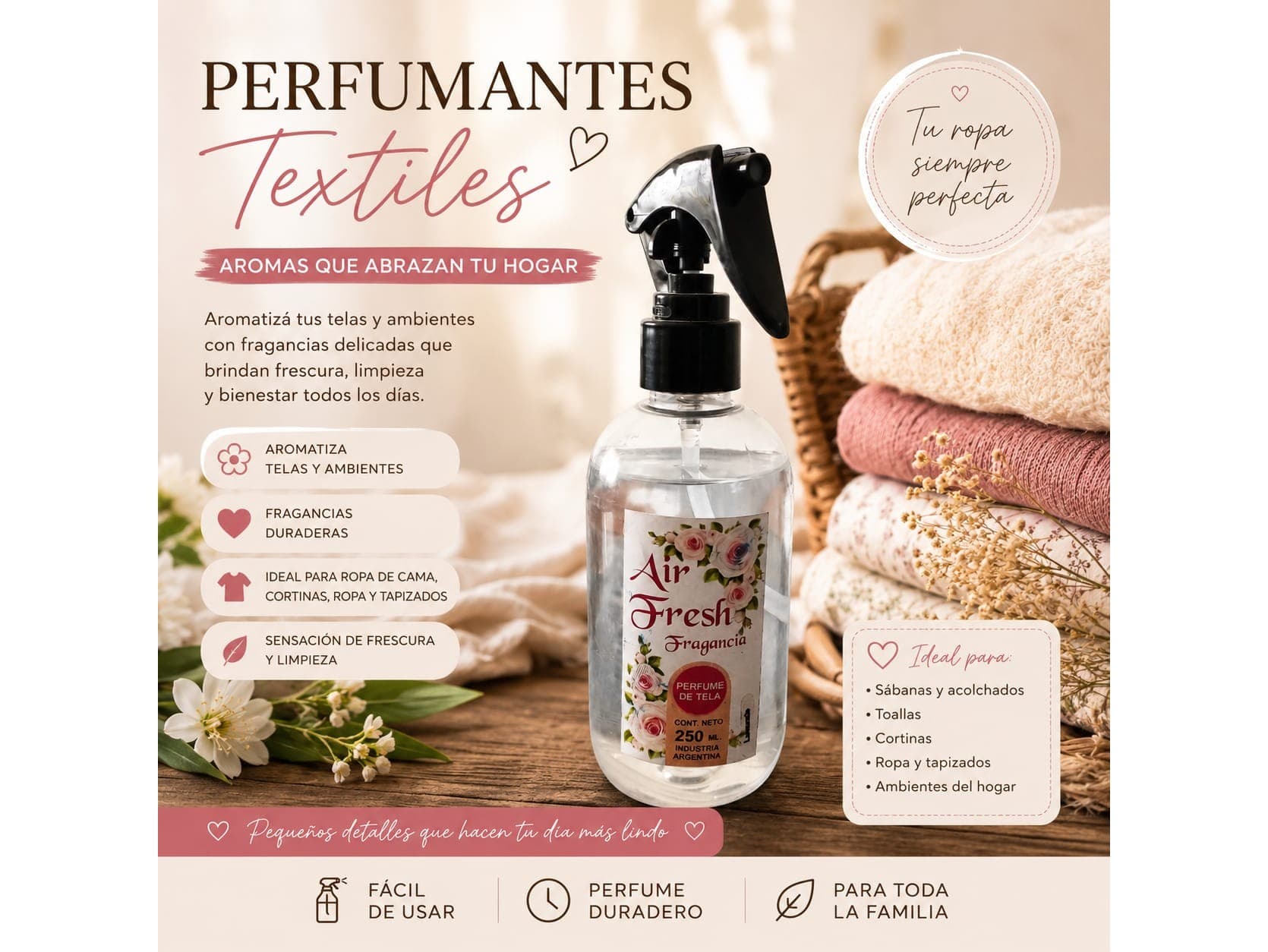 Perfumante textil.