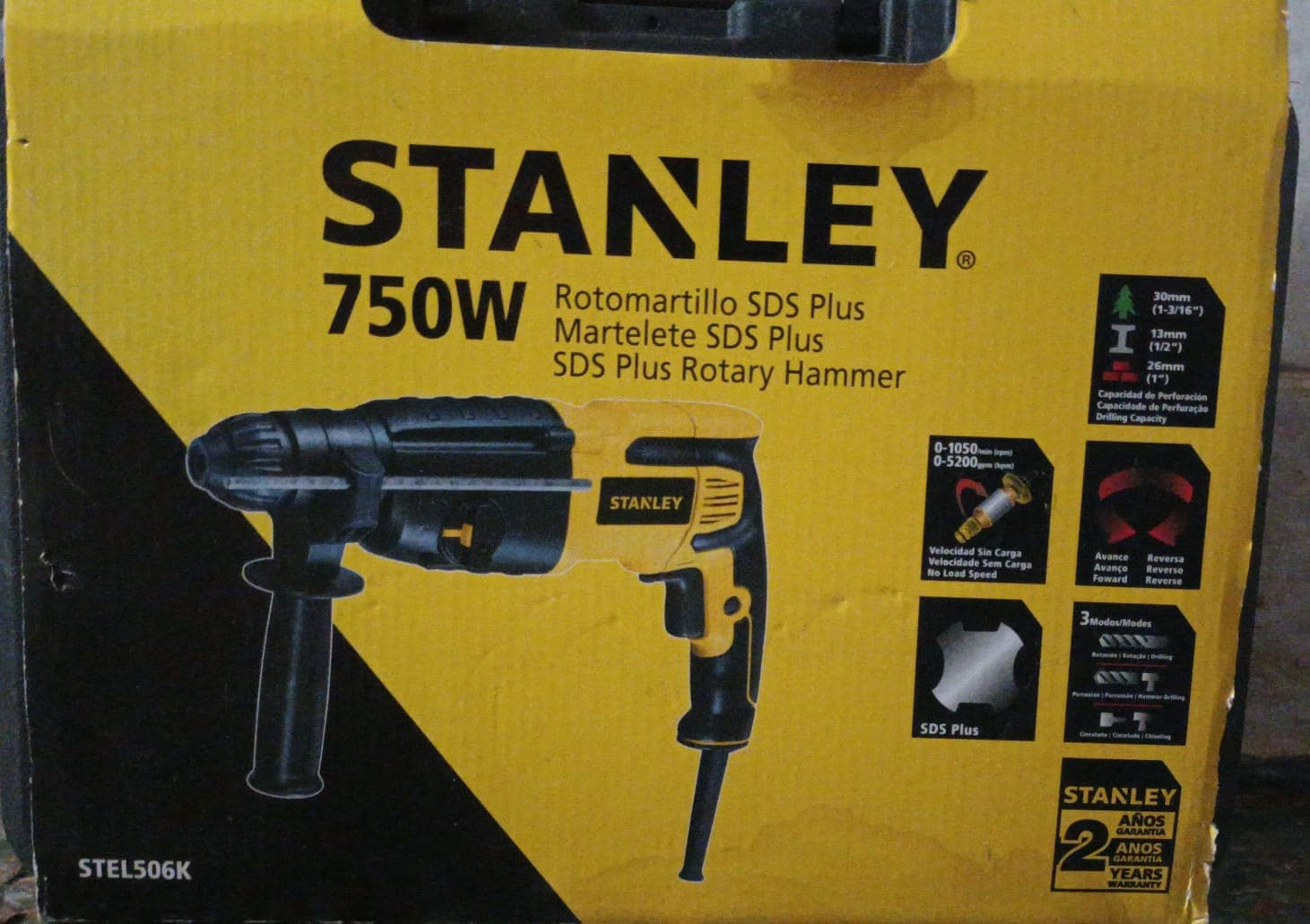 rotomartillo SDS plus STANLEY 750 W