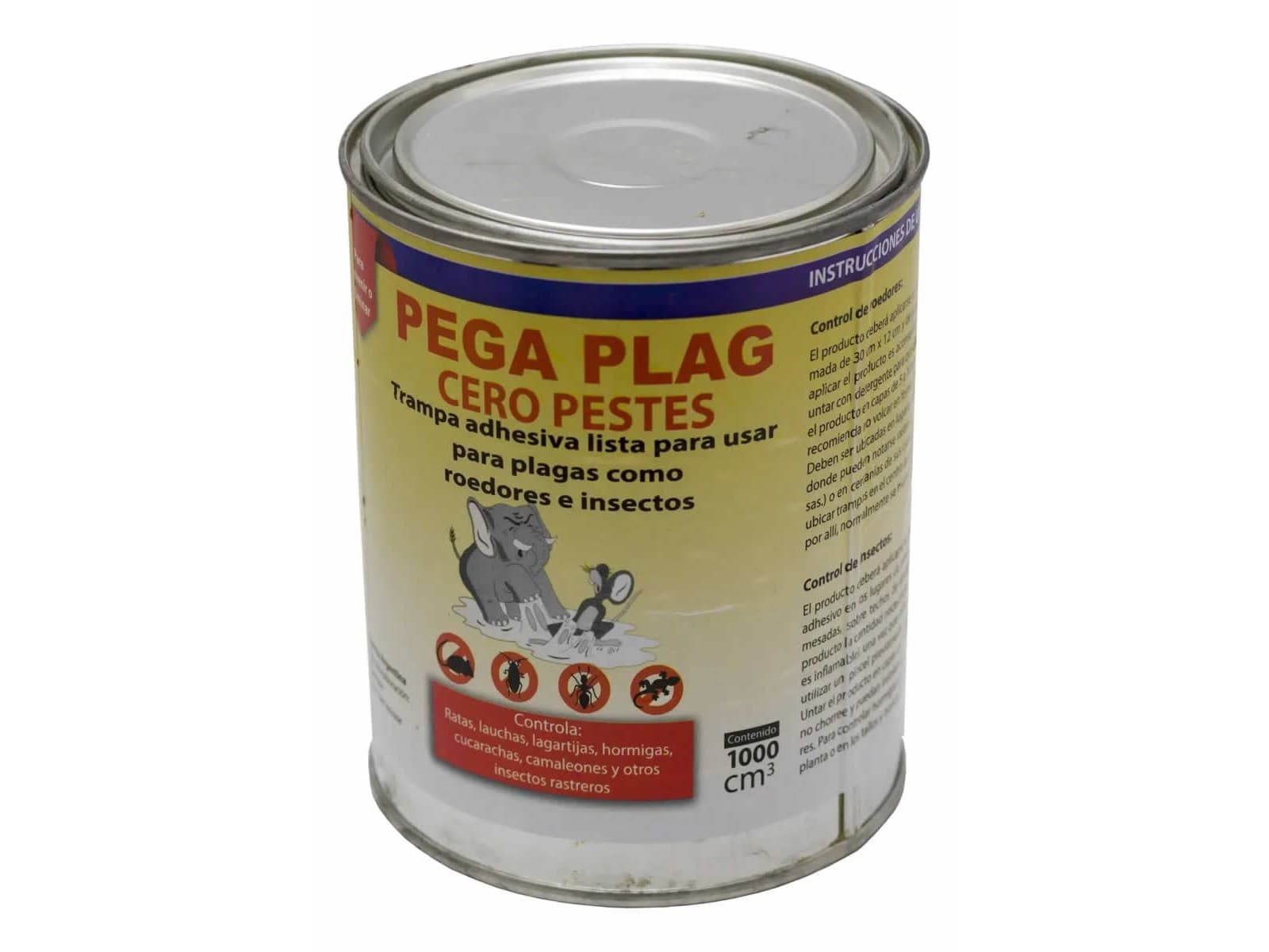 Pegamento Ratas. Roedores. Lata De Pegamento 1 Lts Garantizado 100%