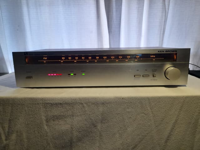 Sintonizador AM-FM KEN BROWN S-33T, vintage, Tuner funcionando Luces OK