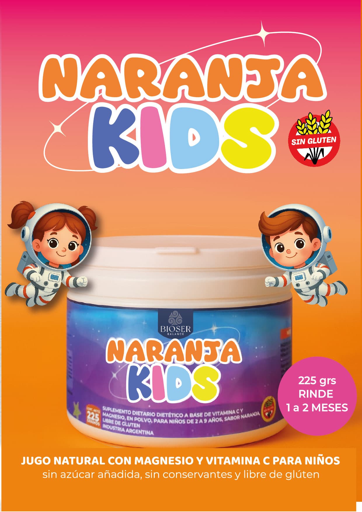 Suplemento Dietario Naranja Kids