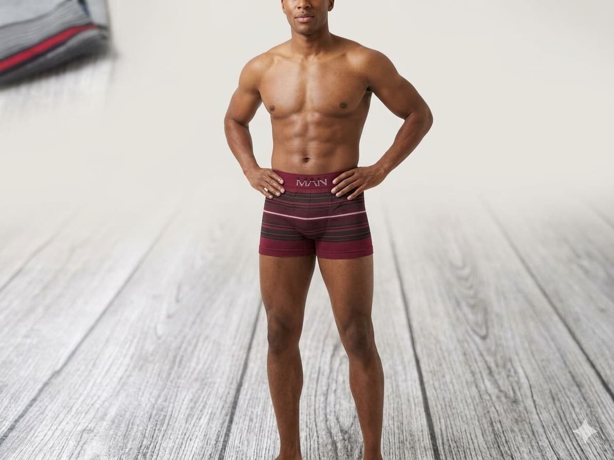 Boxer rayado MEN. Polyester y Elastano