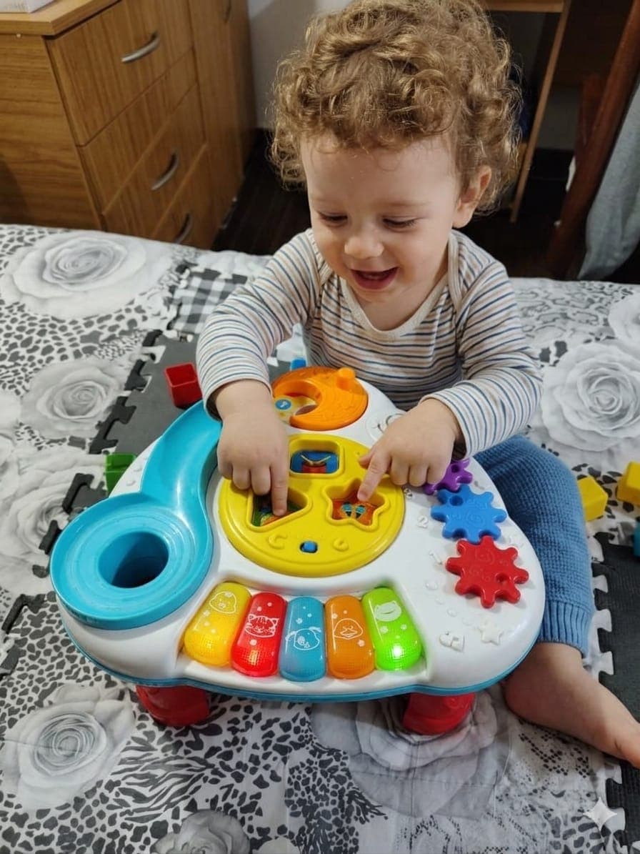 Juego, mesa de actividades didactico con sonido
