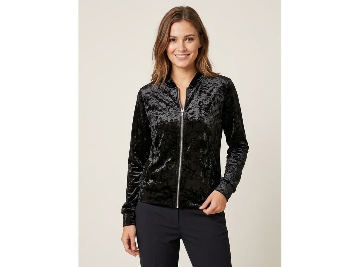 Campera de plush, media polera. Impecable
