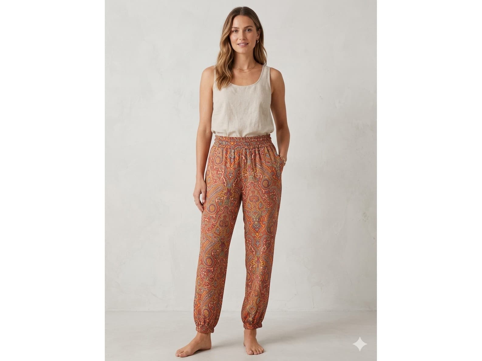 Pantalon tipo babucha o de yoga. Zara. Impecable
