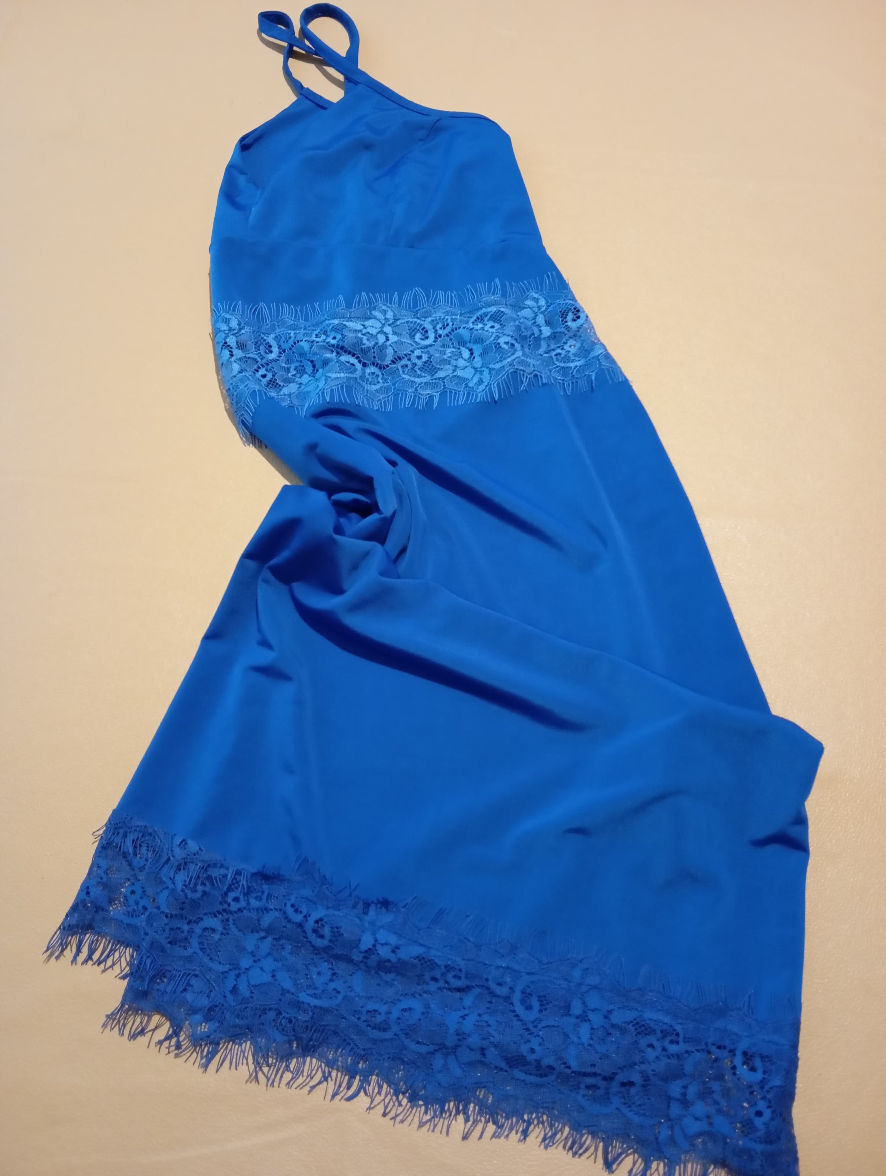 Vestido azul, estilo camisolin. Nuevo s/etiq