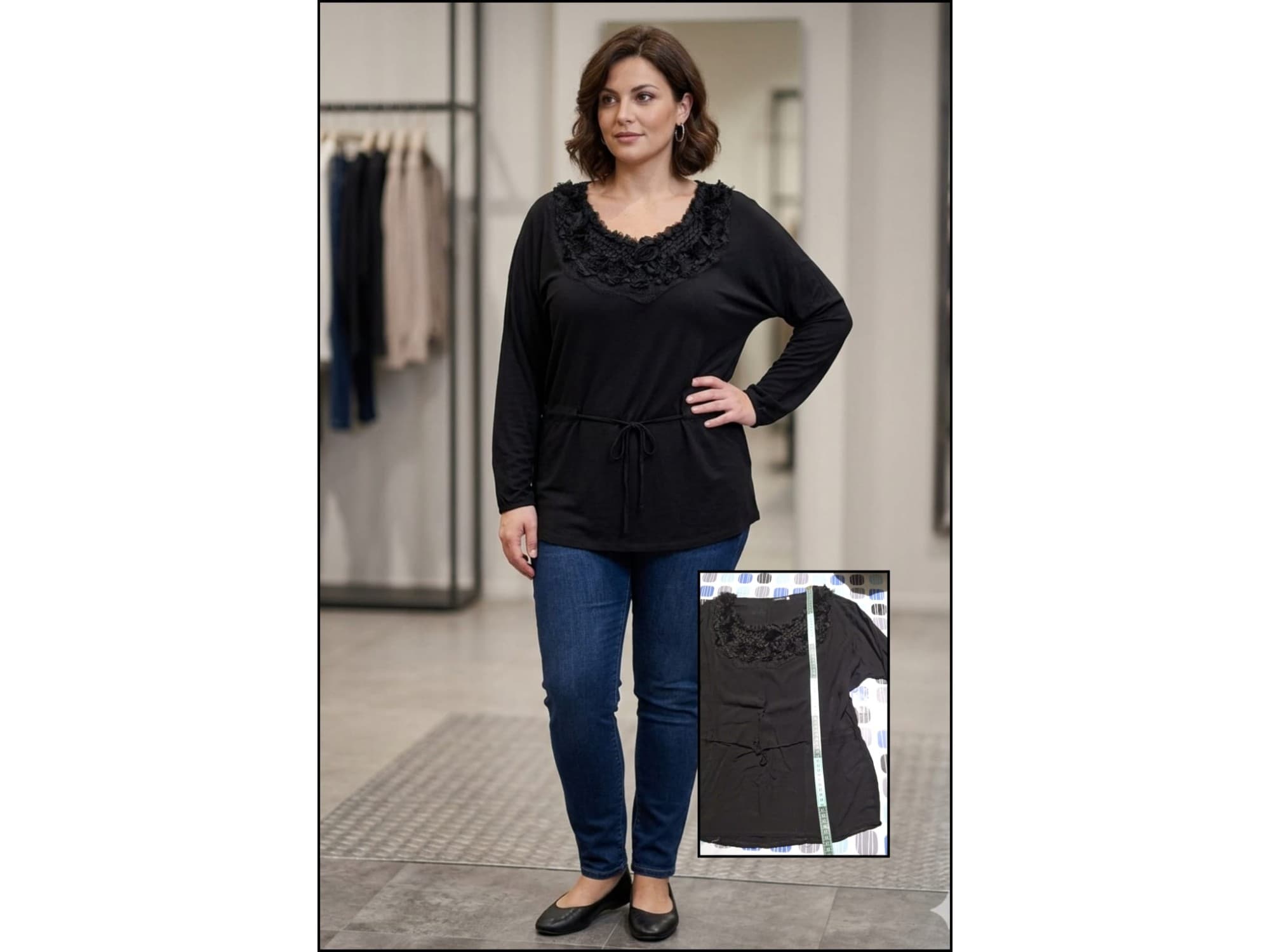 Blusa, camisola con pechera de raso. “Motivi”. IMPECABLE
