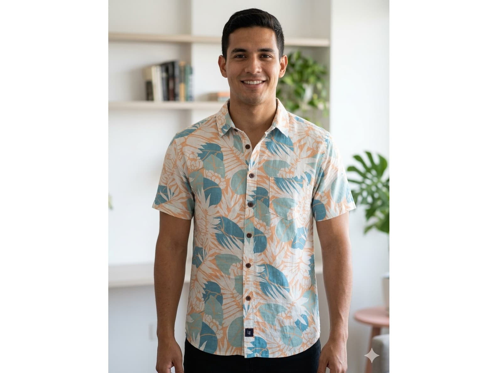 Camisa estampada, manga corta. Legacy