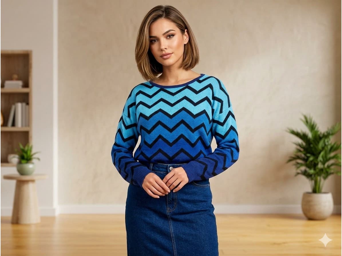 Sweater a la cintura, pesadito, abrigado