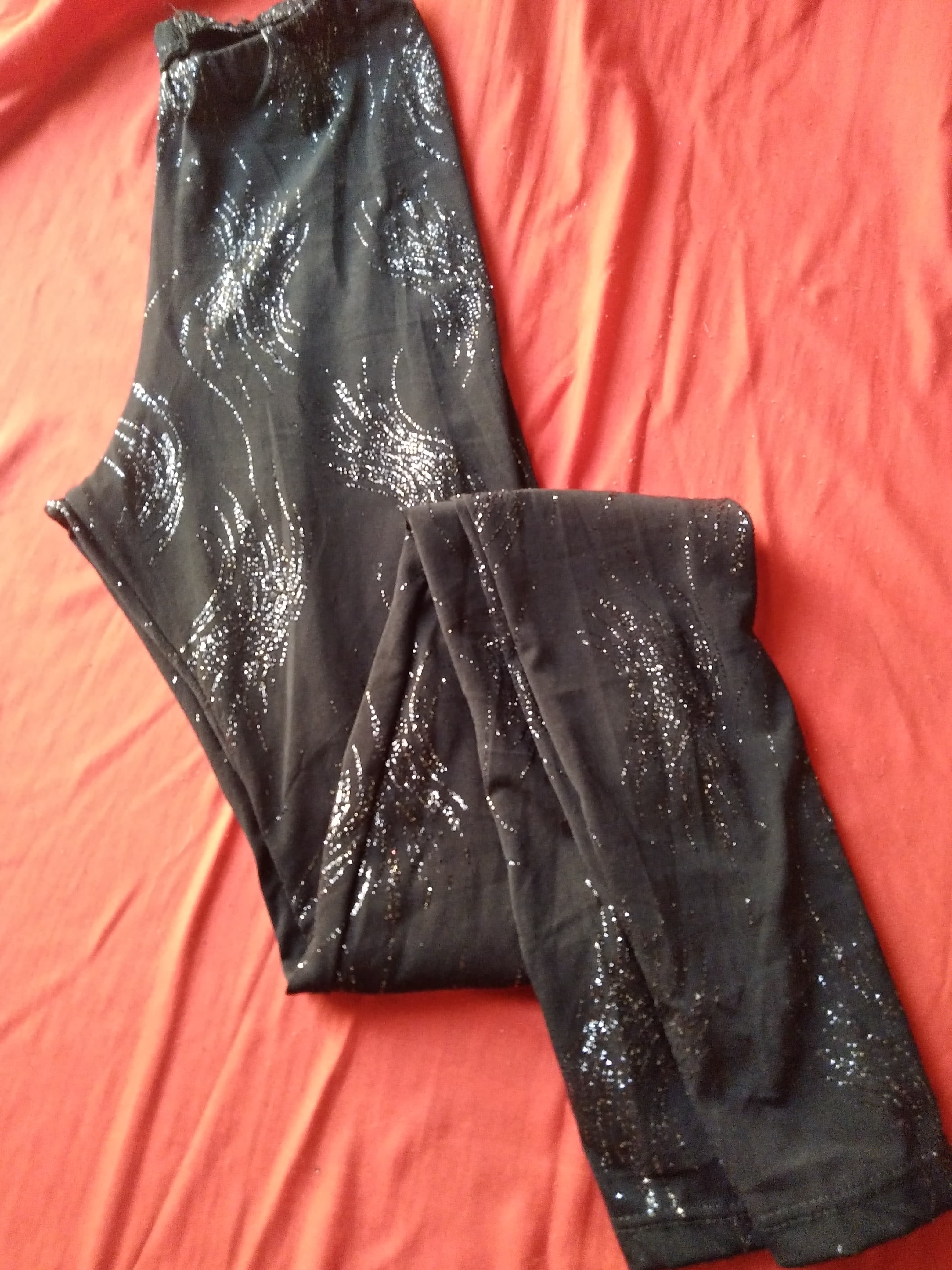 Calza de fiesta con brillo. IMPECABLE