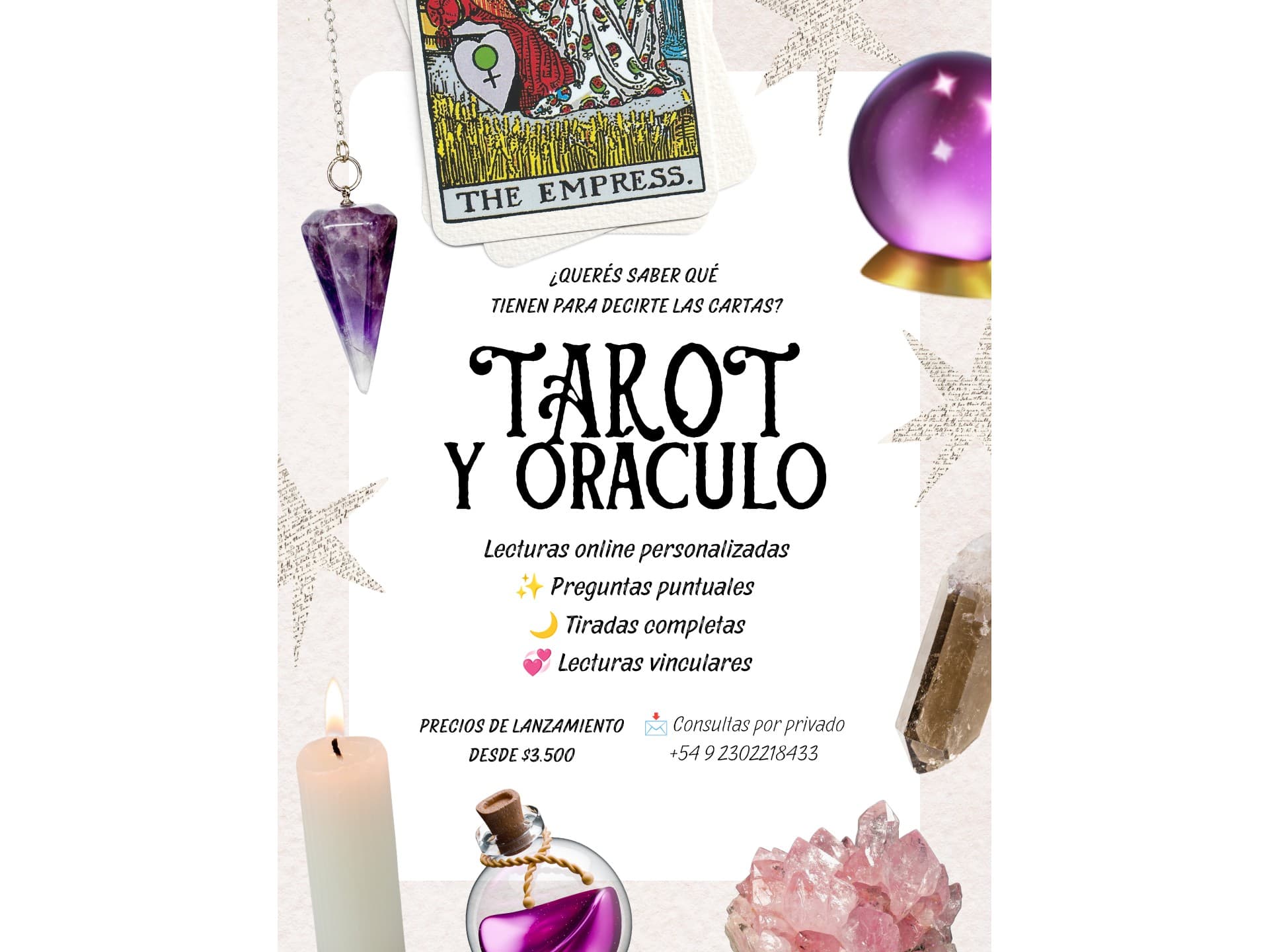 🔮 Lecturas de Tarot + Oráculos | Online