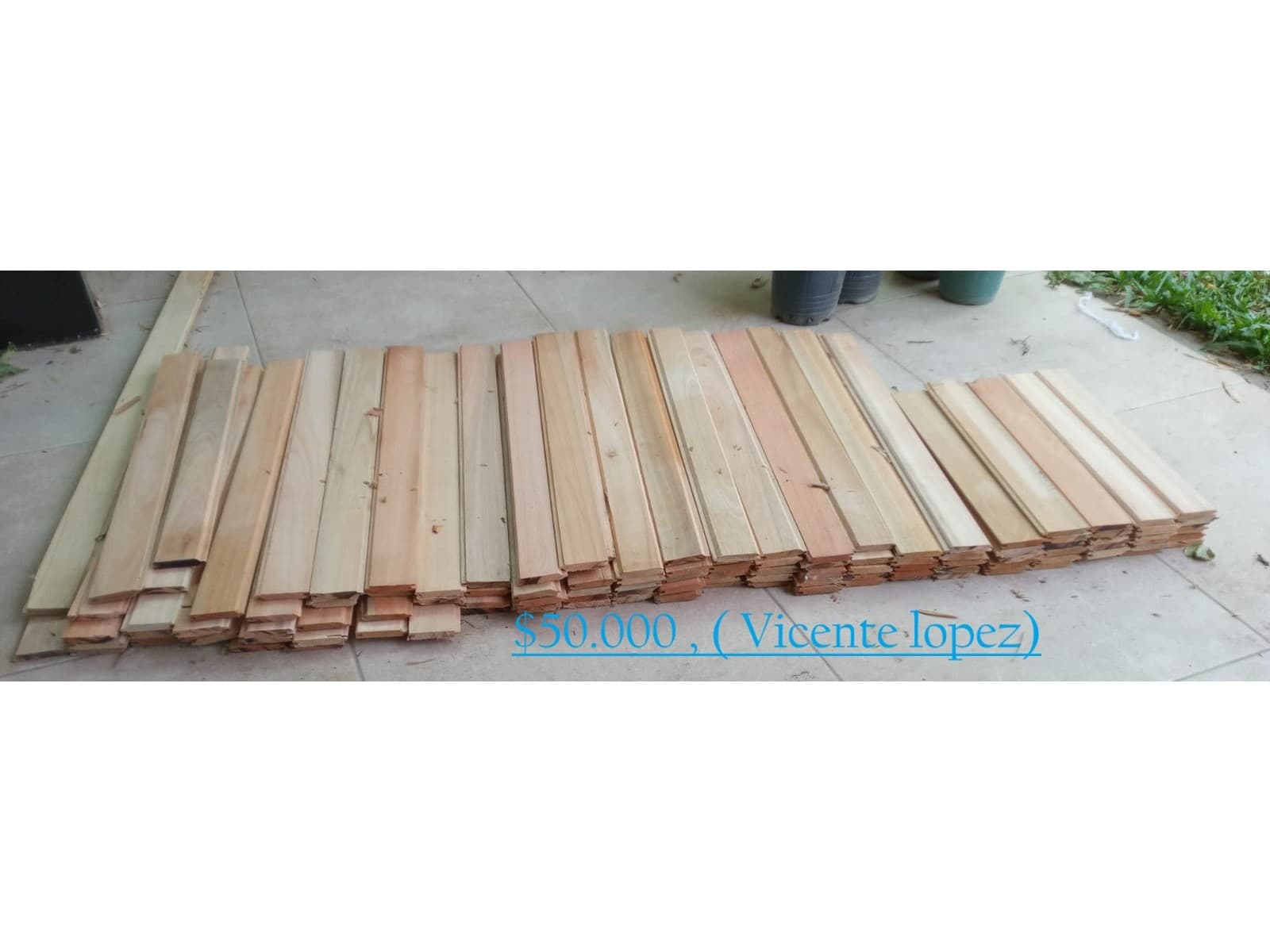 -Lote de maderas de machimbre euca